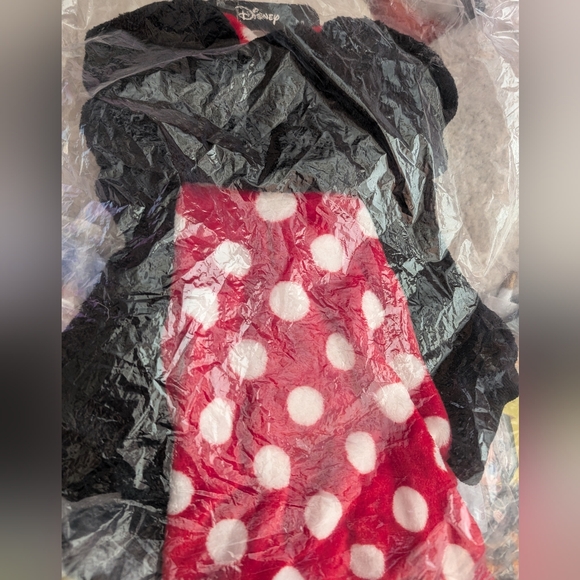 NWT Disney's Minnie Mouse "I Am Minnie" Fuzzy Fleece Dog Hoodie Size M - Picture 2 of 4